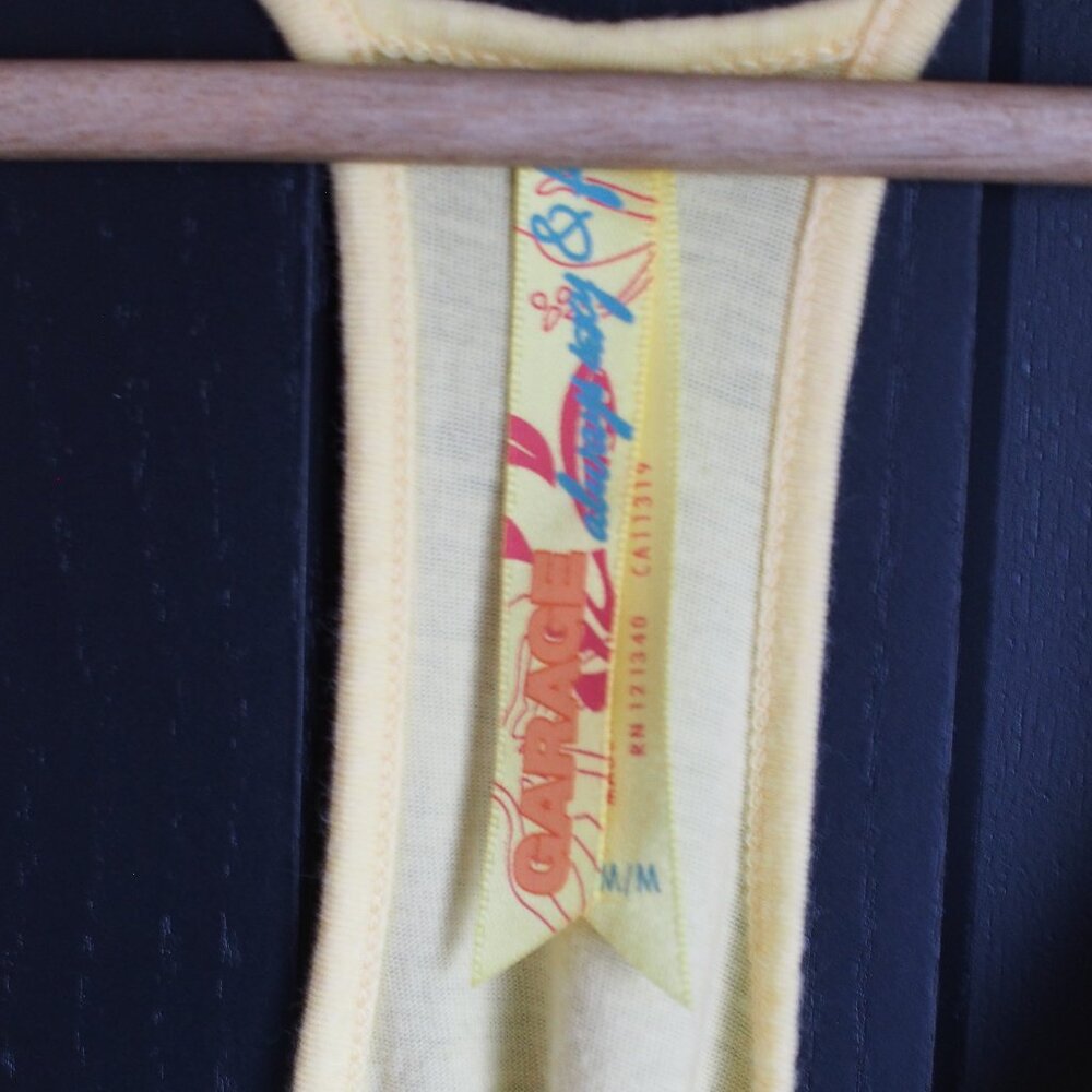 Garage | Yellow Racerback Tank Top - Picture 2 of 5